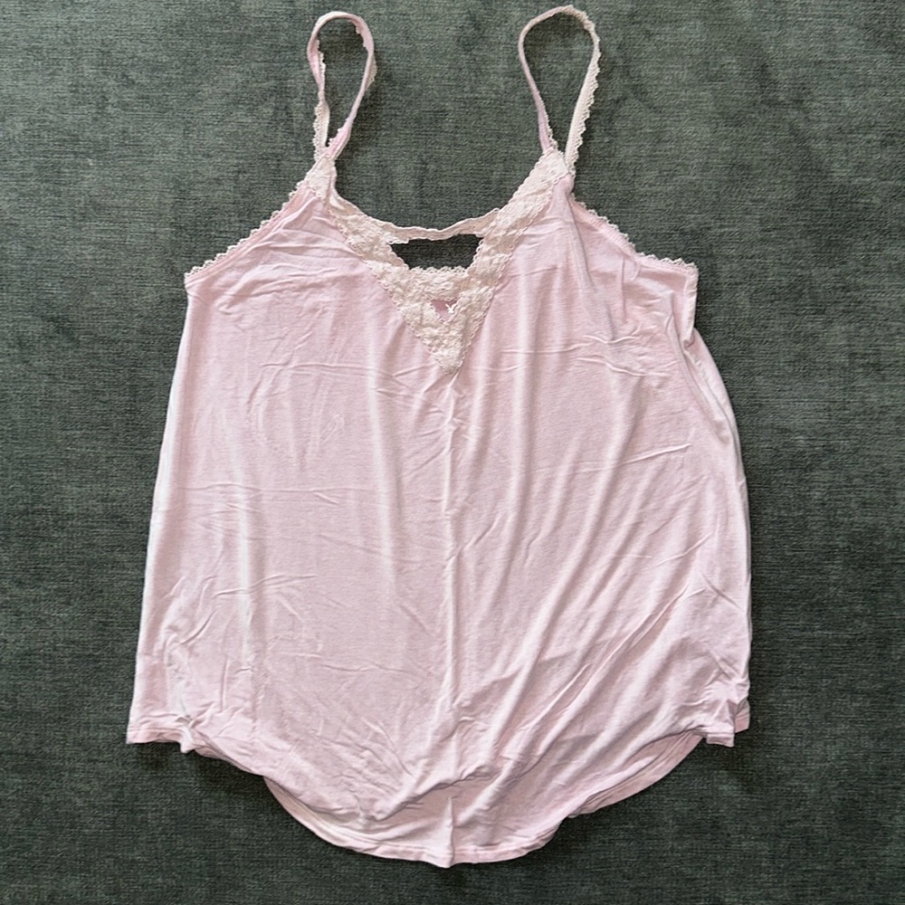 AE Women’s soft and sexy lace strap tank size small